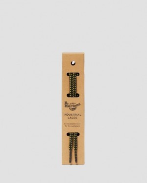 Black+Yellow — Cotton Dr.Martens 36 Inch Flat Shoe Laces (4-5 Eye) | SN-DM85189