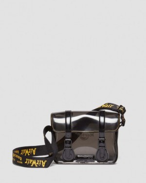 Black Dr.Martens 7 Inch Transparent Crossbody Bag | SN-DM84765