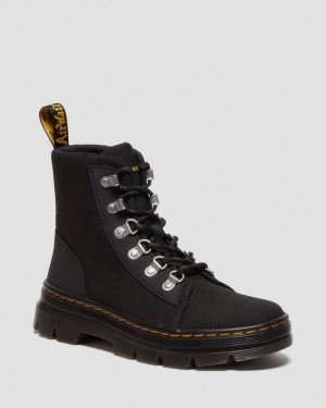 Black — Ajax+Extra Tough Poly Dr.Martens Combs Poly Casual Boots | SN-DM84203