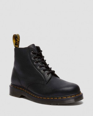 Black — Ambassador Dr.Martens 101 Ambassador Leather Ankle Boots | SN-DM84257