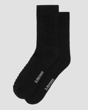 Black — Cotton Blend Dr.Martens Double Doc Cotton Blend Socks | SN-DM85251