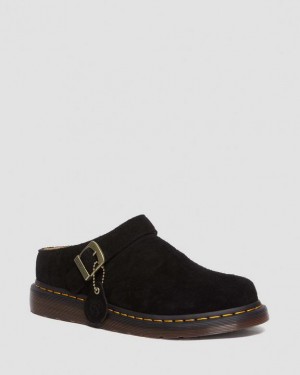 Black — Desert Oasis Suede Dr.Martens Isham Desert Oasis Suede Mules | SN-DM84600