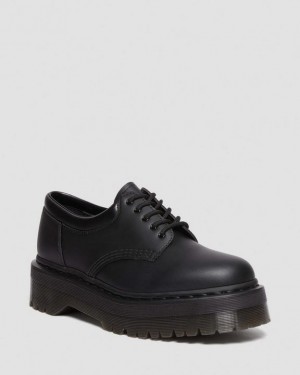 Black — Felix Rub Off Dr.Martens Vegan 8053 Felix Platform Casual Shoes | SN-DM84723