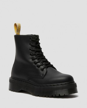Black — Felix Rub Off Dr.Martens Vegan Jadon II Boot Mono Platforms | SN-DM84684