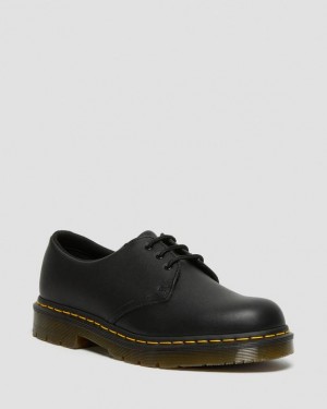 Black — Industrial Full Grain Dr.Martens 1461 Slip Resistant Leather Oxford Shoes | SN-DM84568