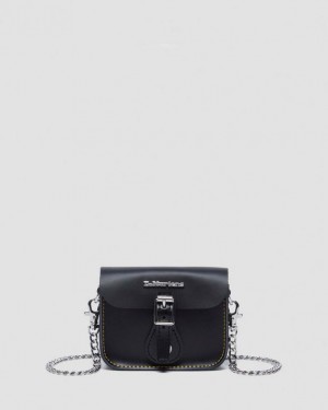 Black — Kiev & Smooth Dr.Martens 5" Satchel Bag | SN-DM84758