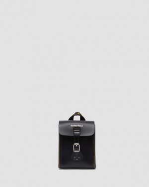 Black — Kiev & Smooth Dr.Martens Micro Leather Backpack | SN-DM84777