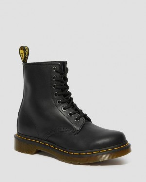 Black — Nappa Leather Dr.Martens 1460 Nappa Leather Lace Up Boots | SN-DM84176