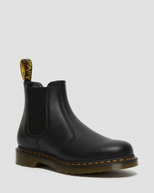 Black — Nappa Leather Dr.Martens 2976 Nappa Leather Chelsea Boots | SN-DM84935