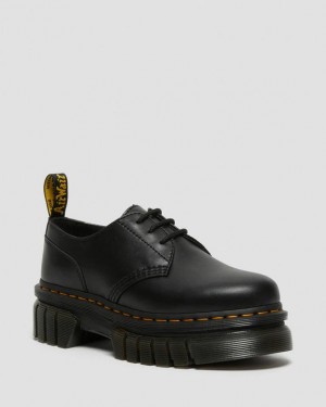 Black — Nappa Lux Dr.Martens Audrick Nappa Leather Platform Shoes | SN-DM84721