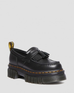 Black — Nappa Lux Dr.Martens Audrick Nappa Lux Platform Loafers | SN-DM84745
