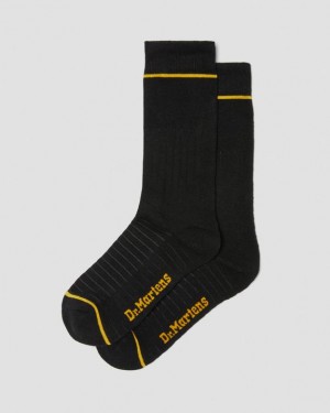 Black — Organic Cotton Blend Dr.Martens Lightweight Organic Cotton Blend Socks | SN-DM85250