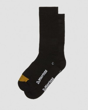 Black — Organic Cotton Blend Dr.Martens Lightweight Tech Organic Cotton Socks | SN-DM85252