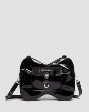 Black — Oxford Dr.Martens Vegan Bow Bag | SN-DM84748