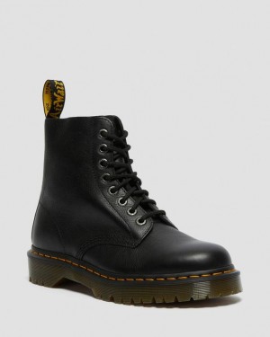 Black — Pisa Dr.Martens 1460 Bex Pisa Leather Lace Up Boots | SN-DM84666