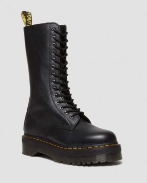 Black — Pisa Dr.Martens 1B99 Pisa Leather Mid Calf Lace Up Boots | SN-DM84672