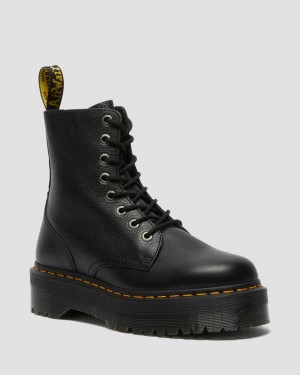 Black — Pisa Dr.Martens Jadon III Boot Pisa Leather Platforms | SN-DM84693