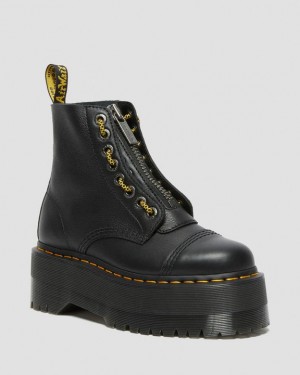 Black — Pisa Dr.Martens Sinclair Max Pisa Leather Platform Boots | SN-DM84669
