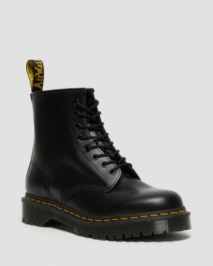 Black — Smooth Leather Dr.Martens 1460 Bex Smooth Leather Lace Up Boots | SN-DM84683
