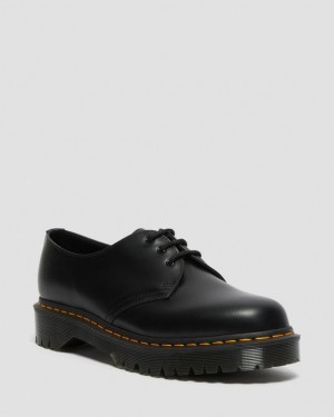 Black — Smooth Leather Dr.Martens 1461 Bex Smooth Leather Oxford Shoes | SN-DM84743