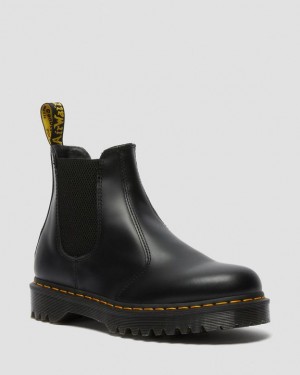 Black — Smooth Leather Dr.Martens 2976 Bex Smooth Leather Chelsea Boots | SN-DM85134