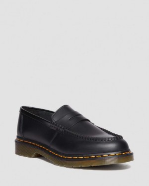 Black — Smooth Leather Dr.Martens Penton Smooth Leather Loafers | SN-DM85015
