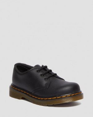 Black — Softy T Dr.Martens Toddler 1461 Softy T Leather Oxford Shoes | SN-DM84508