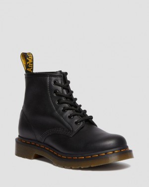 Black — Virginia Dr.Martens 101 Virginia Leather Ankle Boots | SN-DM84189