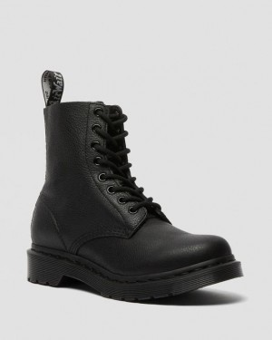 Black — Virginia Dr.Martens 1460 Mono Lace Up Boots | SN-DM84213