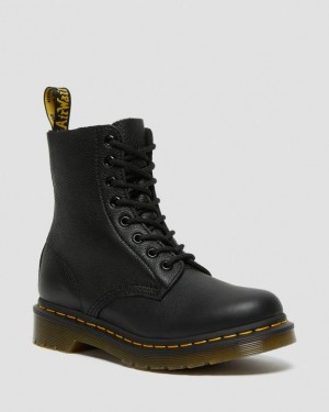 Black — Virginia Dr.Martens 1460 Virginia Leather Boots | SN-DM84297