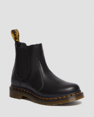 Black — Virginia Dr.Martens 2976 Leather Chelsea Boots | SN-DM84353