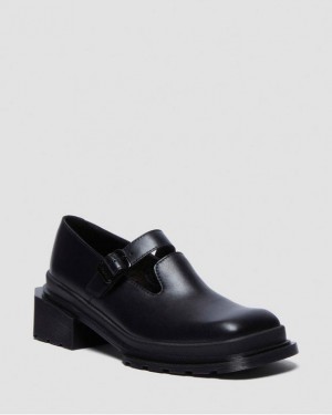 Black — Wanama Dr.Martens Maybole Square Toe Mary Jane Shoes | SN-DM84473