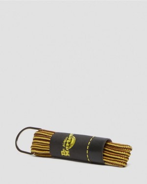 Brown+Yellow — Cotton Dr.Martens 26 Inch Round Shoe Laces (3-Eye) | SN-DM85206