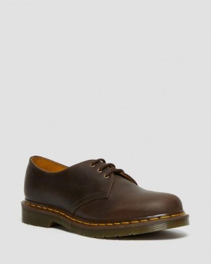 Brown — Crazy Horse Dr.Martens 1461 Crazy Horse Leather Oxford Shoes | SN-DM85051