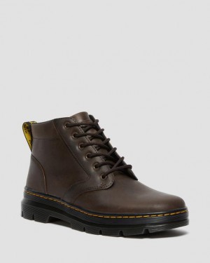 Brown — Crazy Horse Dr.Martens Bonny Leather Casual Boots | SN-DM84952