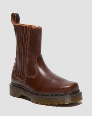 Butterscotch — Orleans Dr.Martens Amaayah Lo Leather Boots | SN-DM84698
