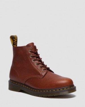 Cashew — Ambassador Dr.Martens 101 Ambassador Leather Ankle Boots | SN-DM84910