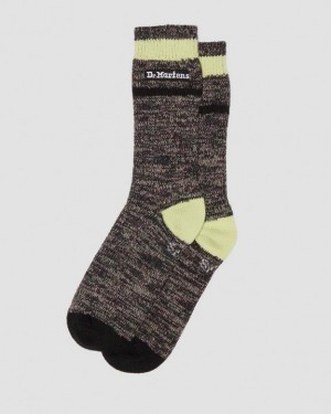 Charcoal Grey — Cotton Blend Dr.Martens Marl Organic Socks | SN-DM85220