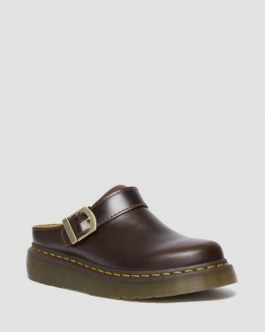 Charro — Atlas Dr.Martens Laketen Atlas Leather Slingback Platform Mules | SN-DM84608