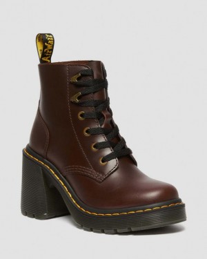 Dark Brown Dr.Martens Jesy Dark Brown Classic Pull Up | SN-DM84174