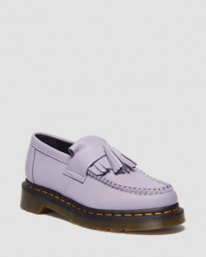 Lavender — Virginia Dr.Martens Adrian Virginia Leather Tassel Loafers | SN-DM84503