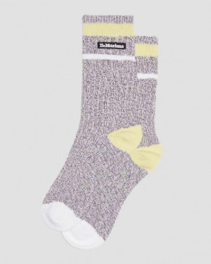 Lilac — Cotton Blend Dr.Martens Marl Organic Socks | SN-DM85219