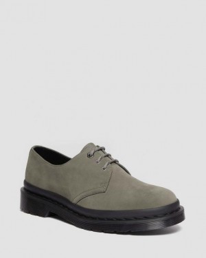 NICKEL GREY — Milled Nubuck Wp Dr.Martens 1461 Milled Nubuck Oxford Shoes | SN-DM84510