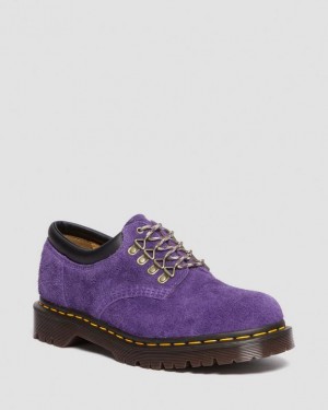 RICH PURPLE — Long Napped Suede Dr.Martens 8053 Ben Suede Casual Shoes | SN-DM85026