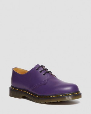 RICH PURPLE — Smooth Leather Dr.Martens 1461 Smooth Leather Oxford Shoes | SN-DM85029