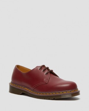 Red — Quilon Dr.Martens 1461 Vintage Made in England Oxford Shoes | SN-DM85033