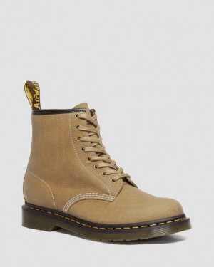 Savannah Tan — Tumbled Nubuck Dr.Martens 1460 Tumbled Nubuck Leather Lace Up Boots | SN-DM84871