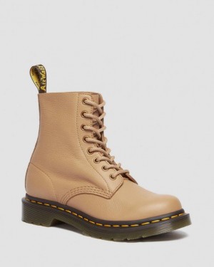 Savannah Tan — Virginia Dr.Martens 1460 Virginia Leather Boots | SN-DM84274