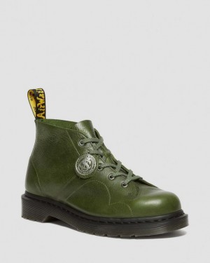Seaweed — Buckingham Dr.Martens Church Buckingham Leather Monkey Boots | SN-DM84819