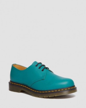 TEAL GREEN — Smooth Leather Dr.Martens 1461 Smooth Leather Oxford Shoes | SN-DM85032